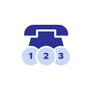 지역별 착신 번호 지정